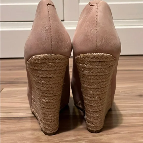 Jessica Simpson Pink Cream Wedge Heels - Picture 7 of 9